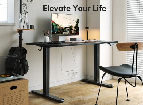 48 x 24 Inches Adjustable Height Electric Standing Desk with Drawer I1022