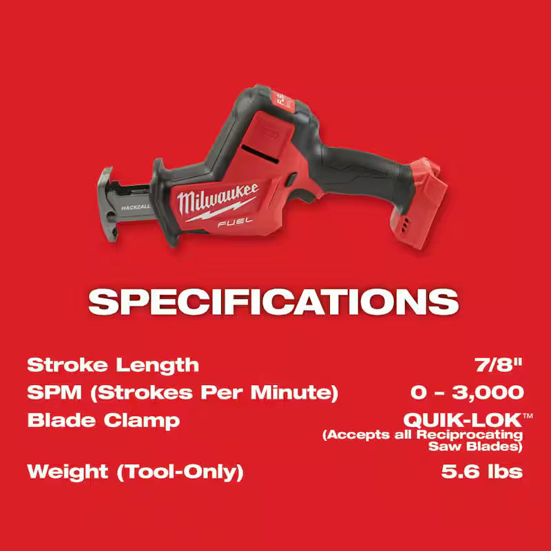 18V Lithium-Ion Brushless Cordless Reciprocating Saw Y8706