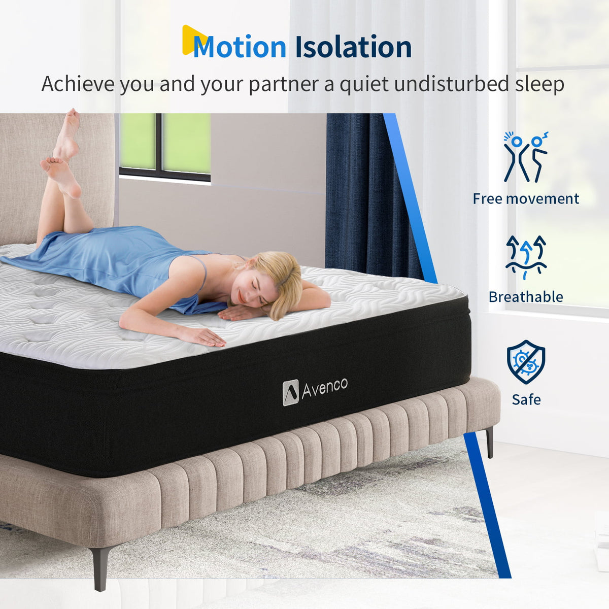 10'' Gel Memory Foam Queen Mattress E5675