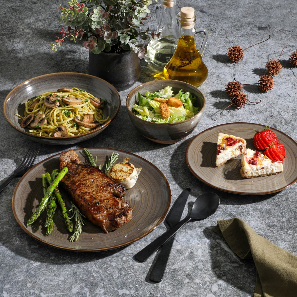 16 Piece Terracotta Reactive Dinnerware Set N977953