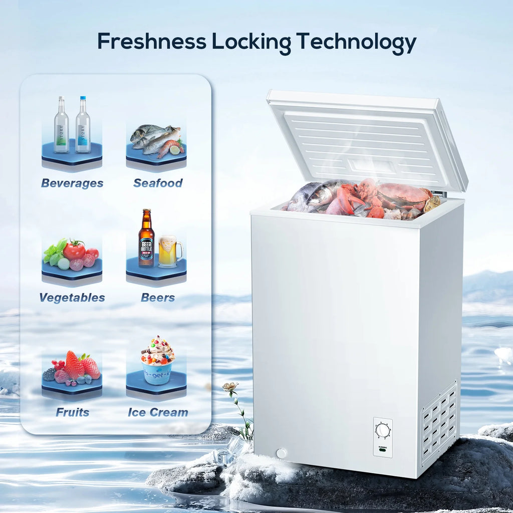 2.7 Cubic Feet White Chest Freezer R2852