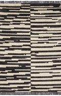 Cream Charcoal Rug 6'5 x 9'2 Y256
