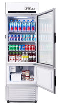 9.0 cu. ft Single Door Commercial Refrigerator Beverage Cooler in Silver W8809