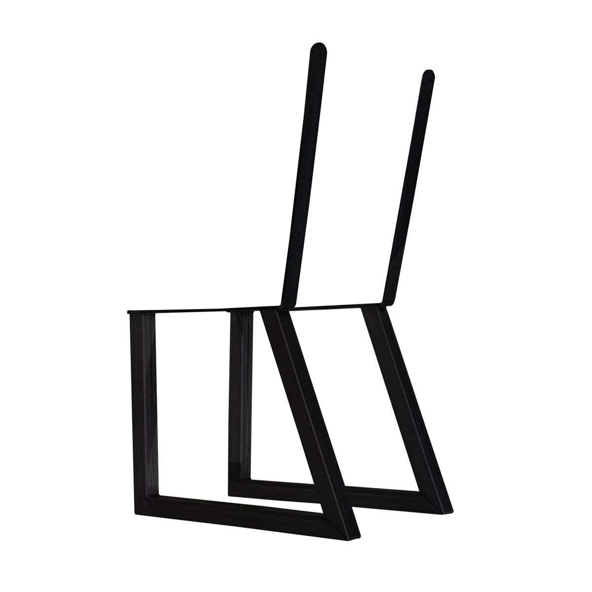 Black Bench Legs with Back Rest – Pair R15923