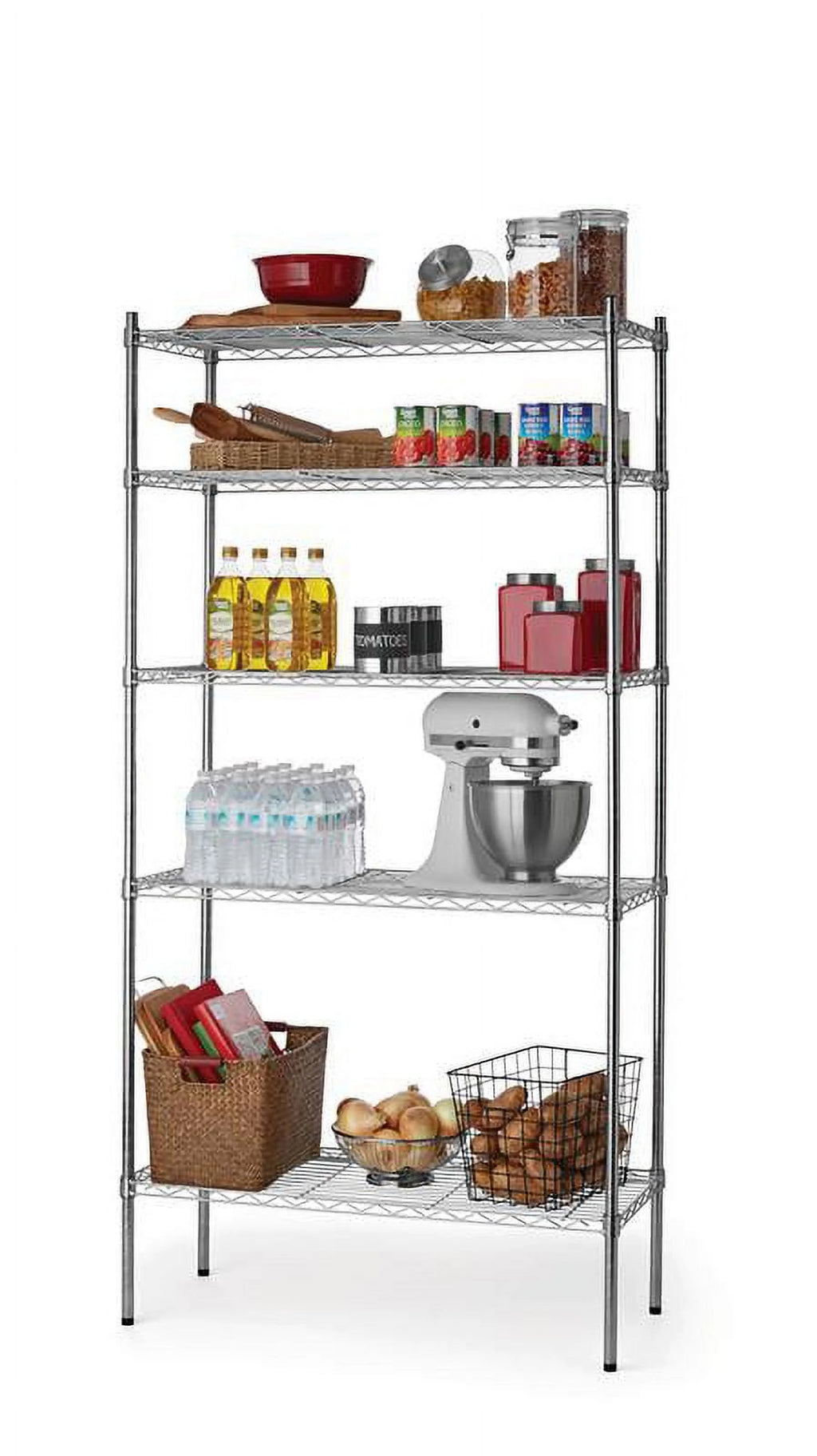 Chrome Wire 5-Tier 1750lb Capacity E706320