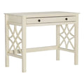 Antique White 1-Drawer Wood Desk W401
