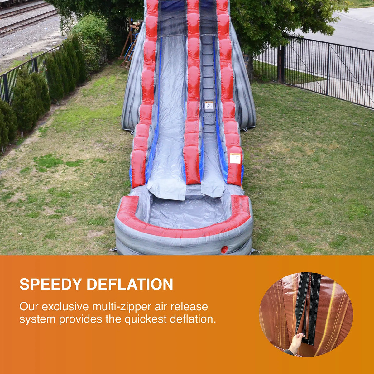 Inflatable Water Slide with Splash Pool A35719