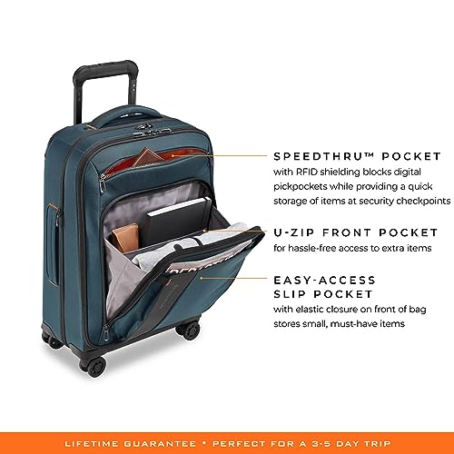 22" Expandable Spinner Carry On Luggage I7495