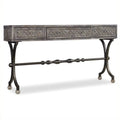 3 Drawer Wood & Metal Console Table J943