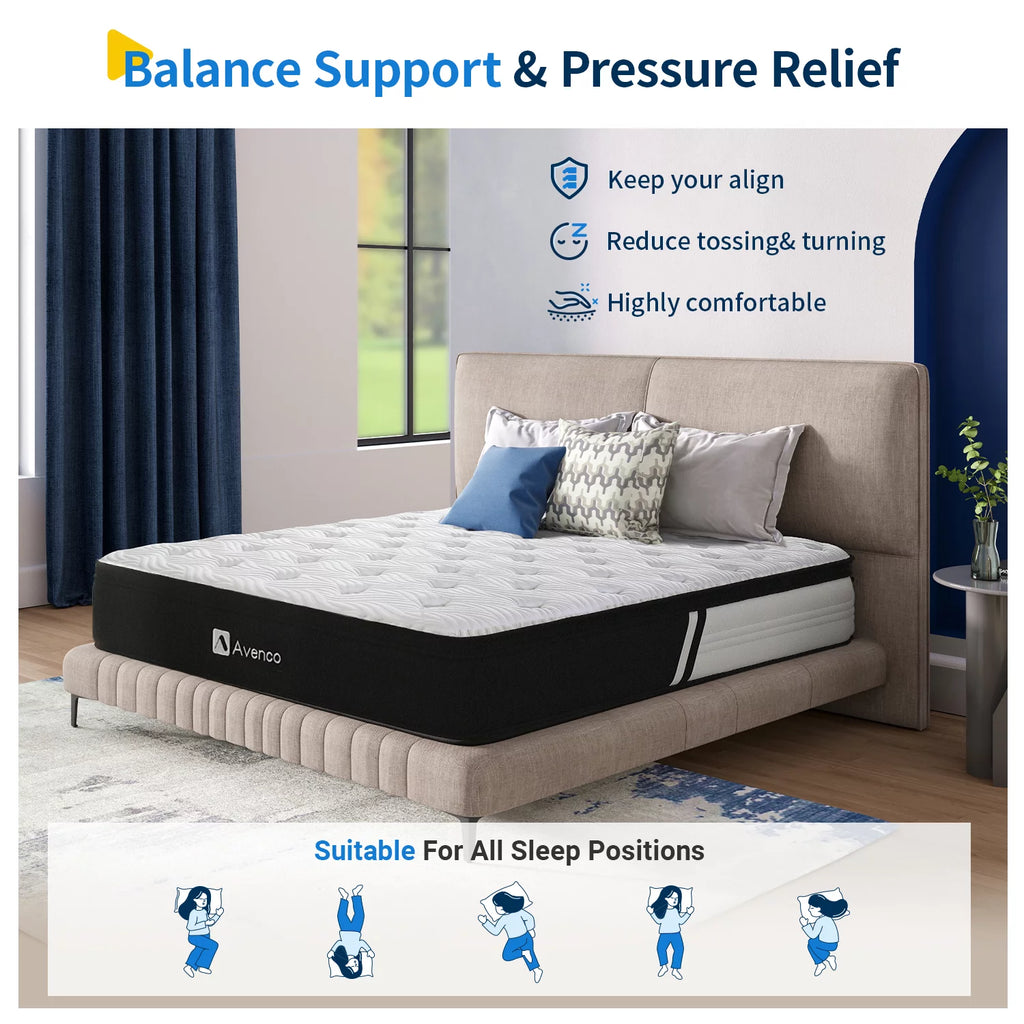 10'' Gel Memory Foam Queen Mattress E5675