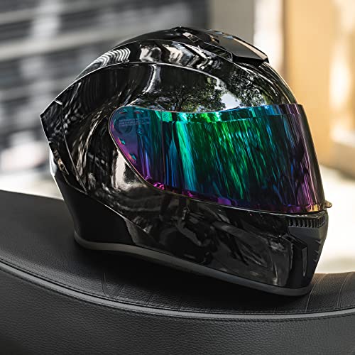 Full Face Motorcycle Helmet with Tinted Visor D89381