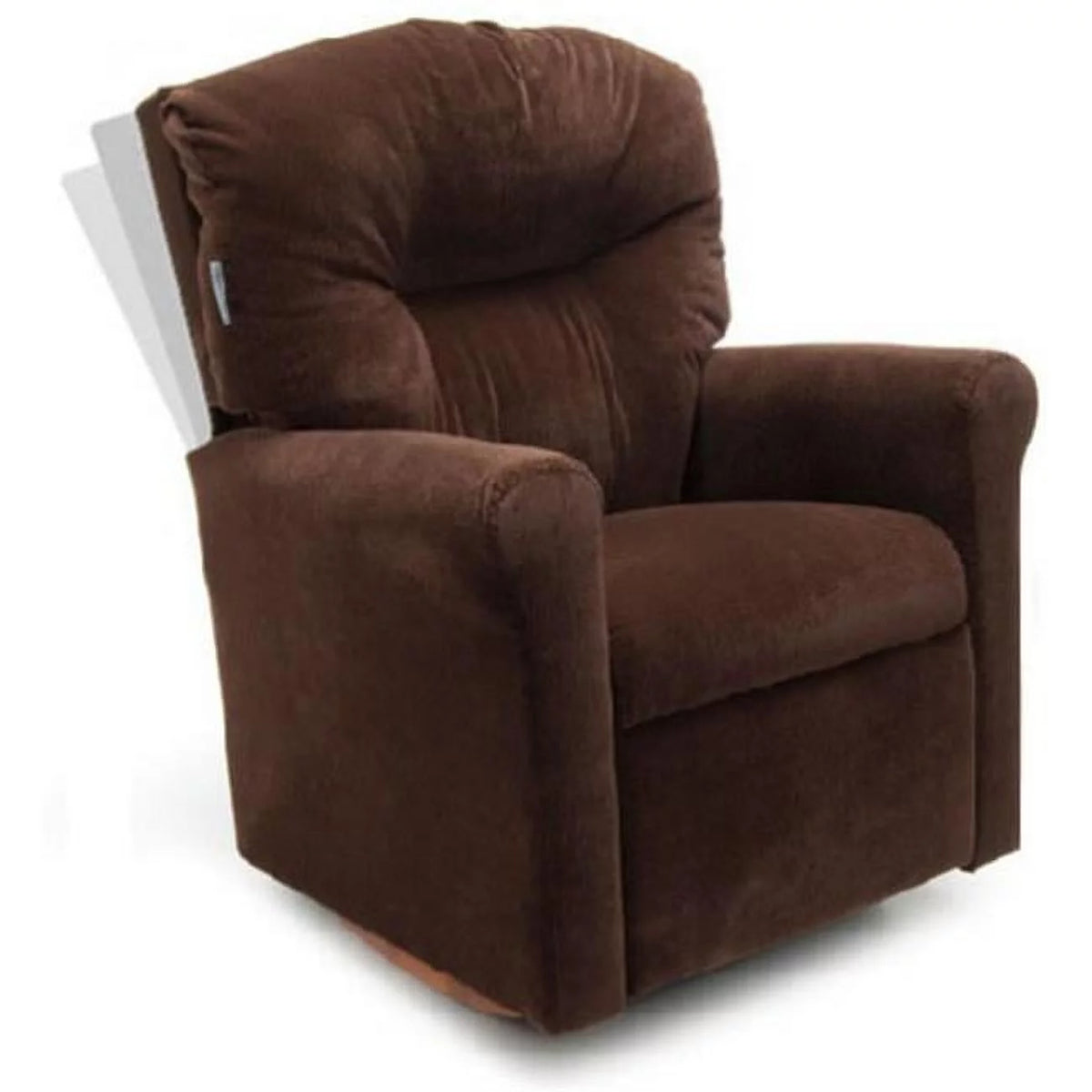 Chocolate Micro Suede Rocker Recliner M224848
