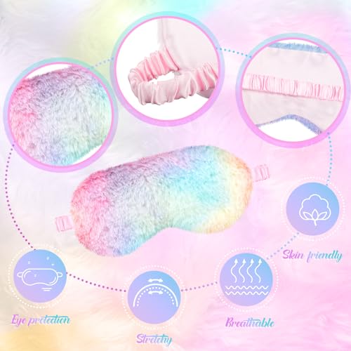 12 Pcs Plush Sleeping Eye Masks P79197