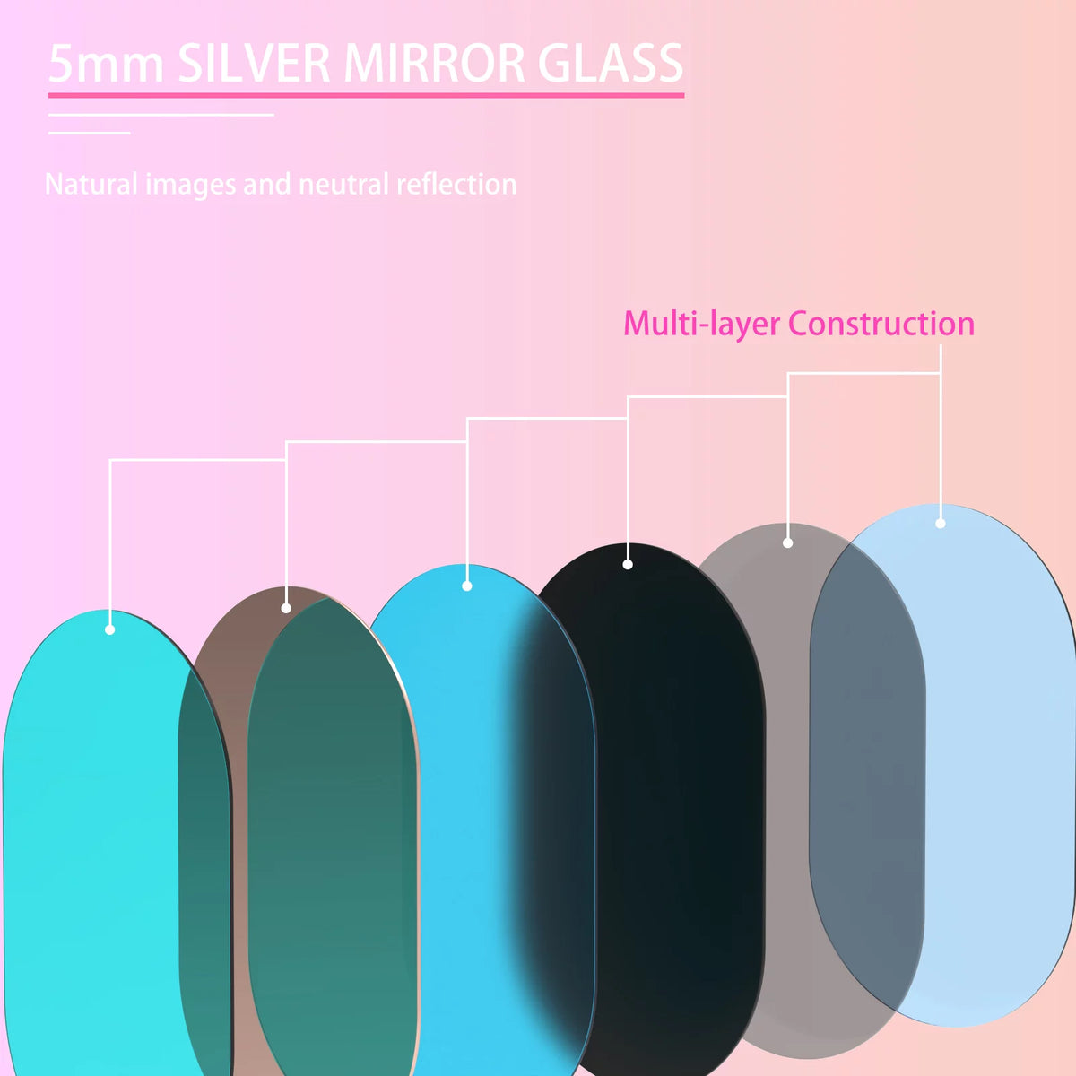 Oval Wall Mirror 30"x20" with Frame T352554