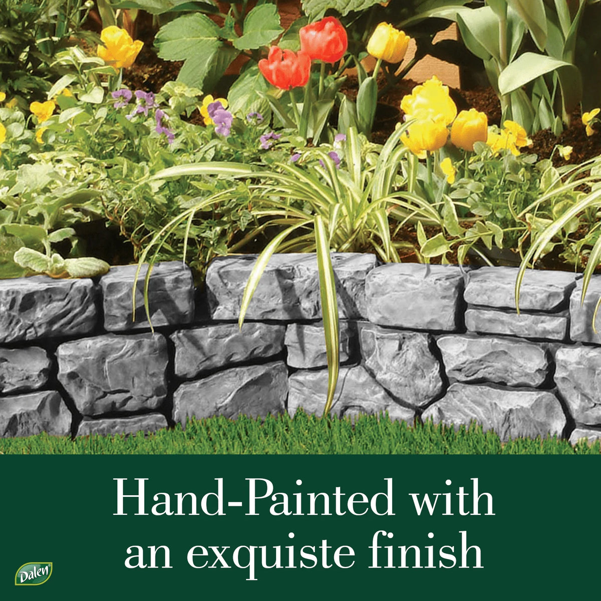 Slate Gray Plastic Garden Border Edging N8395
