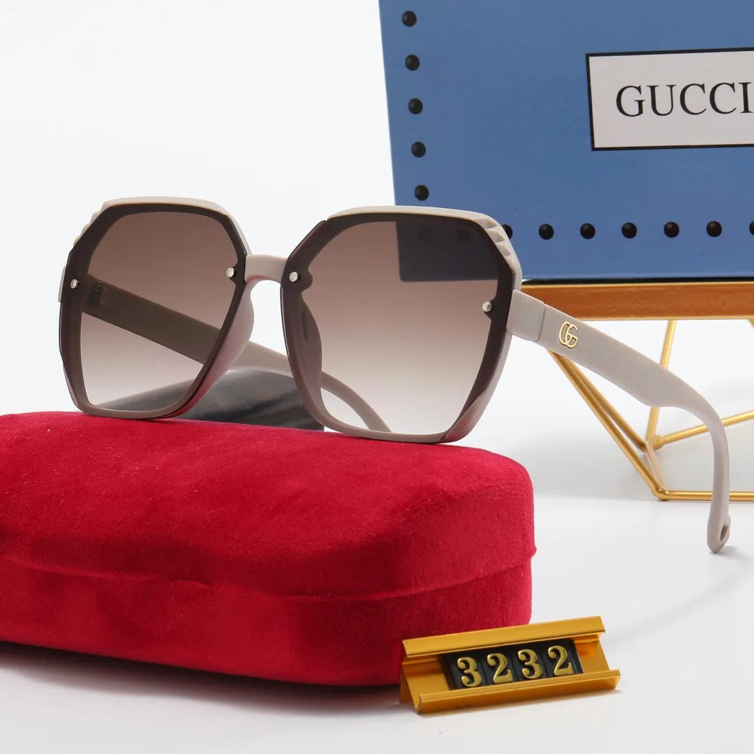 Fashion Double G Irregular Frame Polarized Sunglasses A77541
