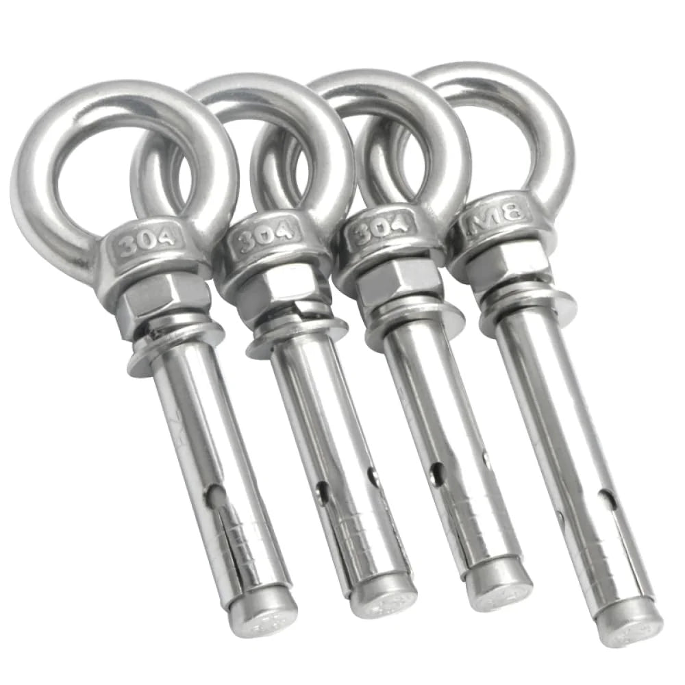304 Stainless Steel Lifting Eye Bolt M12x100mm Q92423