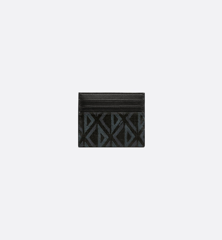 Black CD Diamond Canvas Card Holder Q764884