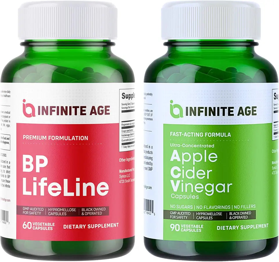 Heart Health Support Supplement and Apple Cider Vinegar Capsules U8827