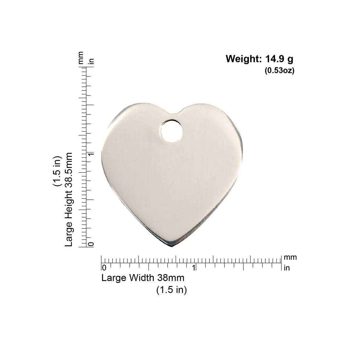 Heart Pet ID Dog Tags O7324