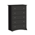 Black 5 Drawer Chest P375733