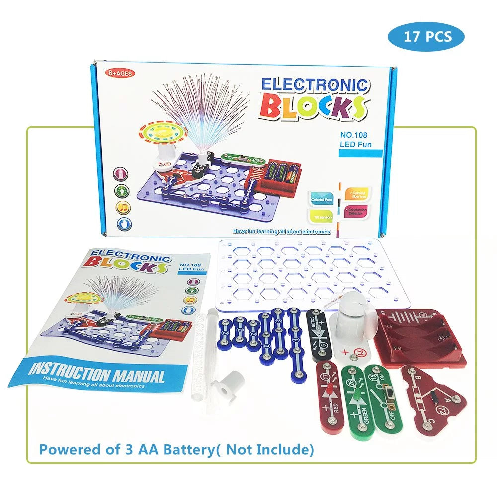 Electronic Blocks 17 Parts STEM Learning Toys B672496