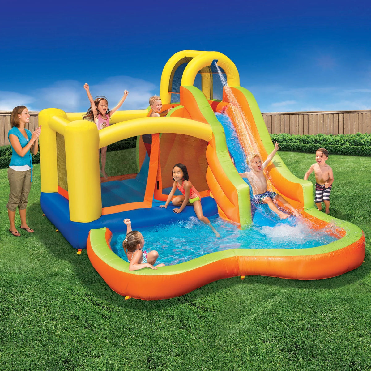 Inflatable Bounce House and Water Slide T945806