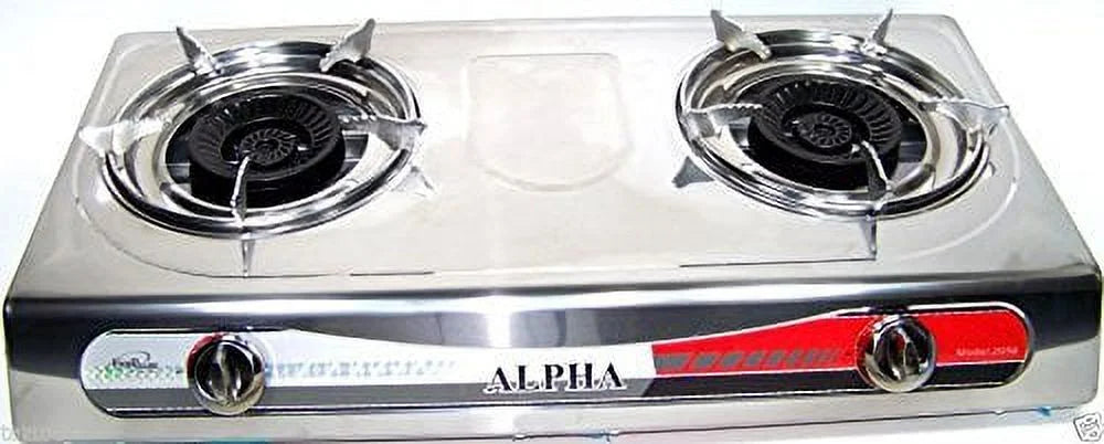 Portable Double Burner Propane Gas Stove B19047
