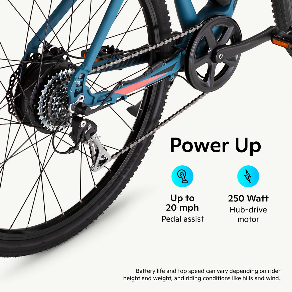 Blue Medium Frame Electric Bike G372