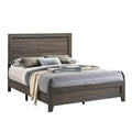 King Gray Wood Bed F65669