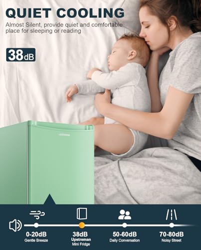 3.2 Cu.Ft Black Mini Fridge with Freezer S521