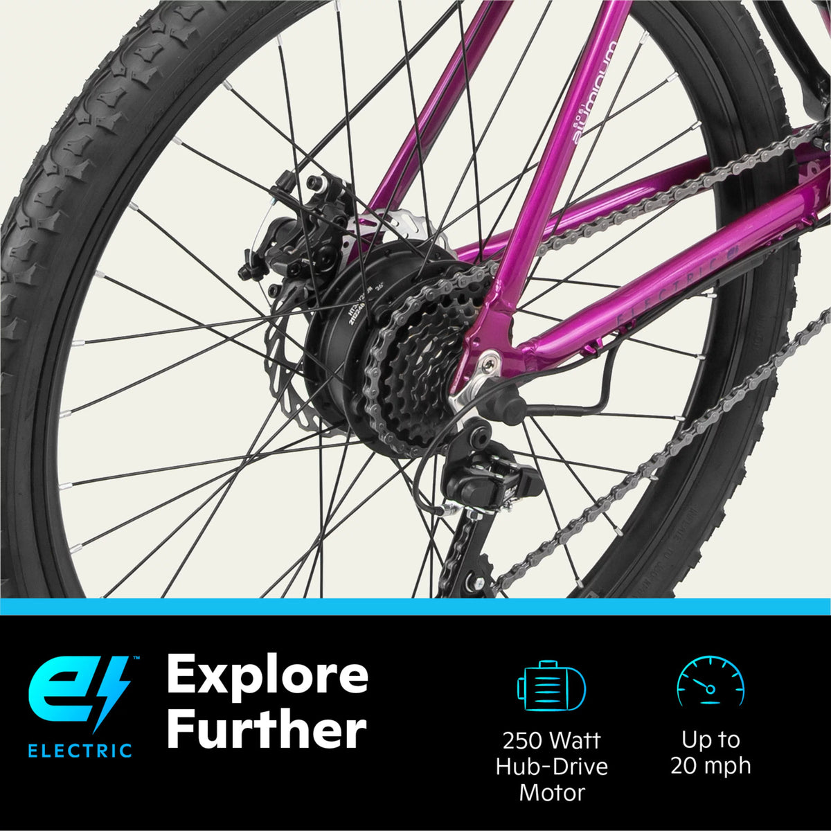26-in. Electric Bike with 250w Motor F14083
