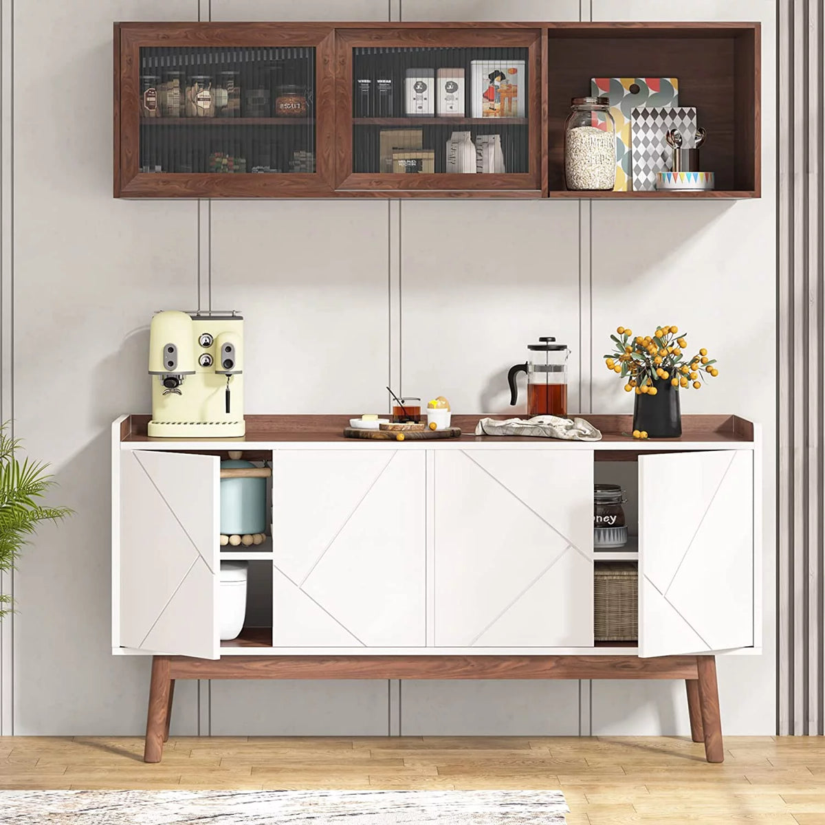 55" Buffet Cabinet with Storage and Doors W38584