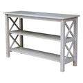 48" Console Table in Washed Gray Taupe I43043