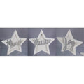Wood & Metal Star Table Top - 3 Piece Z90255