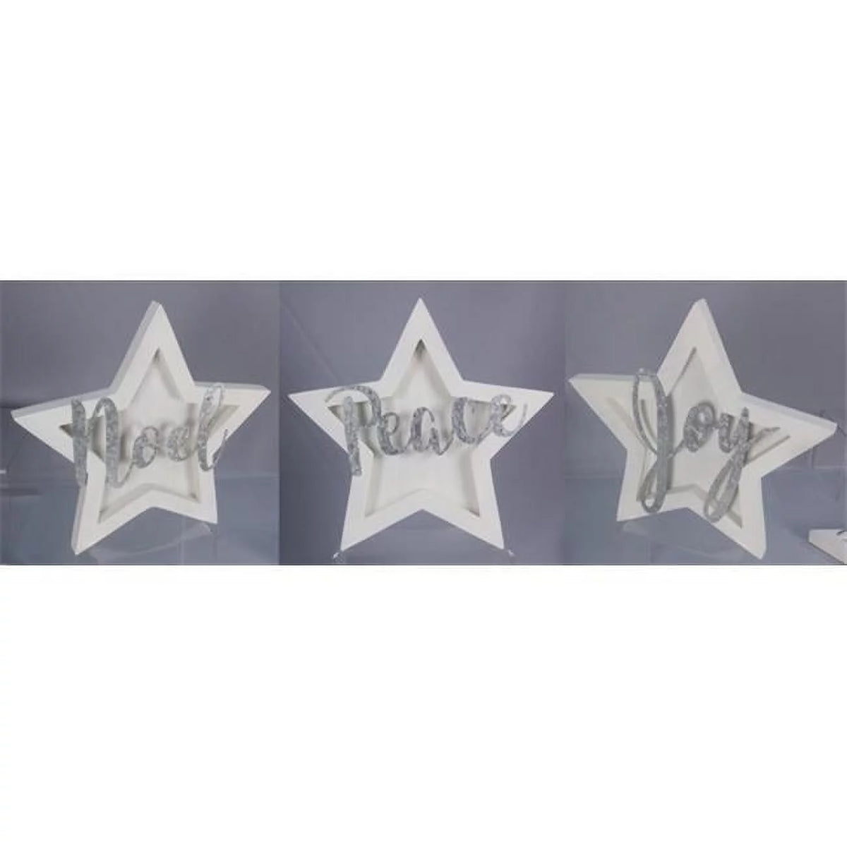 Wood & Metal Star Table Top - 3 Piece Z90255