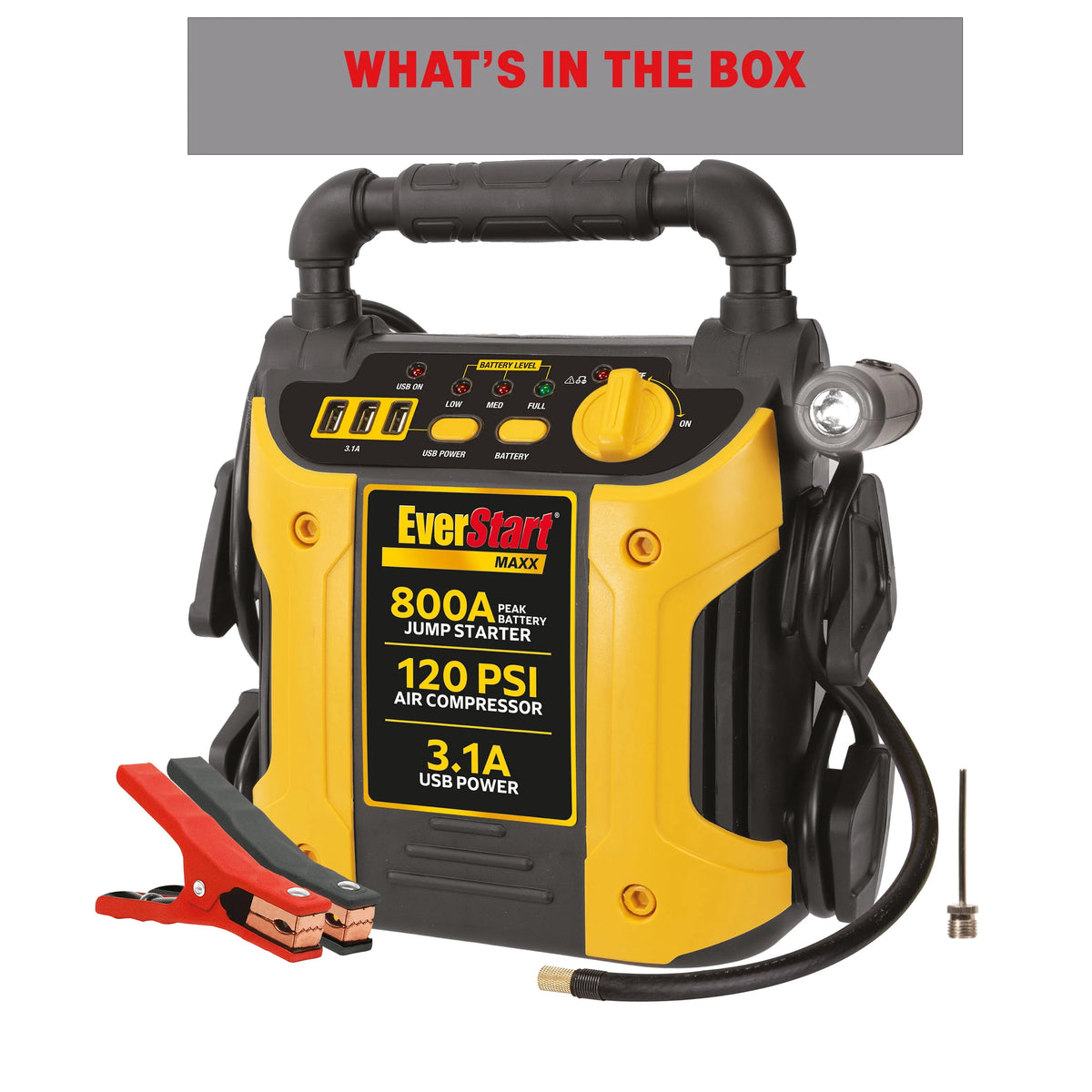 800 Peak Amp Jump Starter with 120 PSI Compressor M594