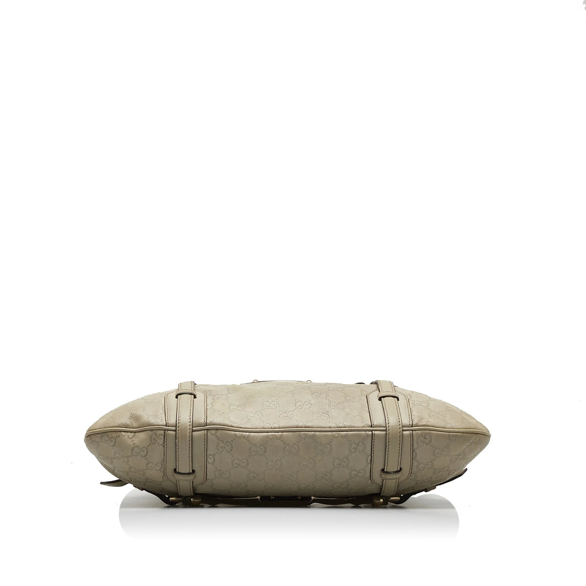 Brown Calf Leather Hobo Bag L368