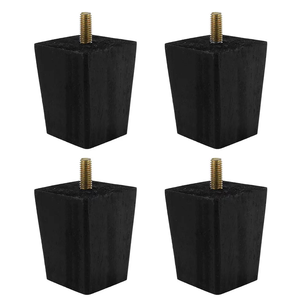 4PCS Wooden Furniture Legs Black 6CM B80117