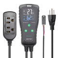 Temperature and Humidity Controller Outlet Plug in Thermostat D468