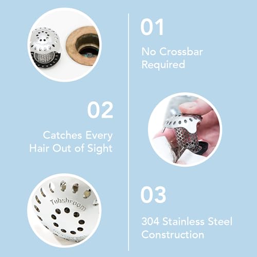 Stainless Steel Tub Drain Protector Hair Catcher R767644