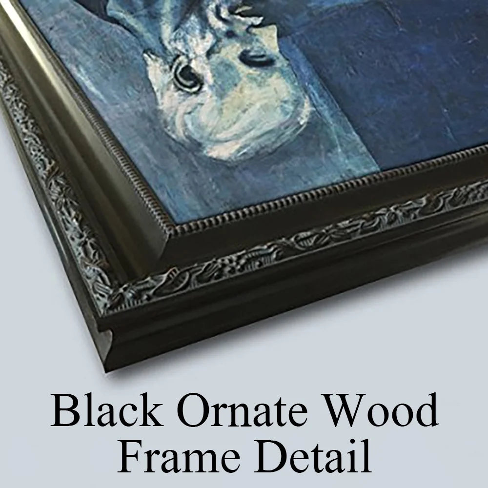 Black Ornate Framed Double Matted Museum Art Print K5430