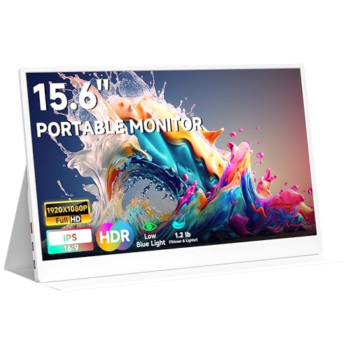 15.6inch 1080P FHD HDR IPS Portable Gaming Monitor with Smart Cover A874