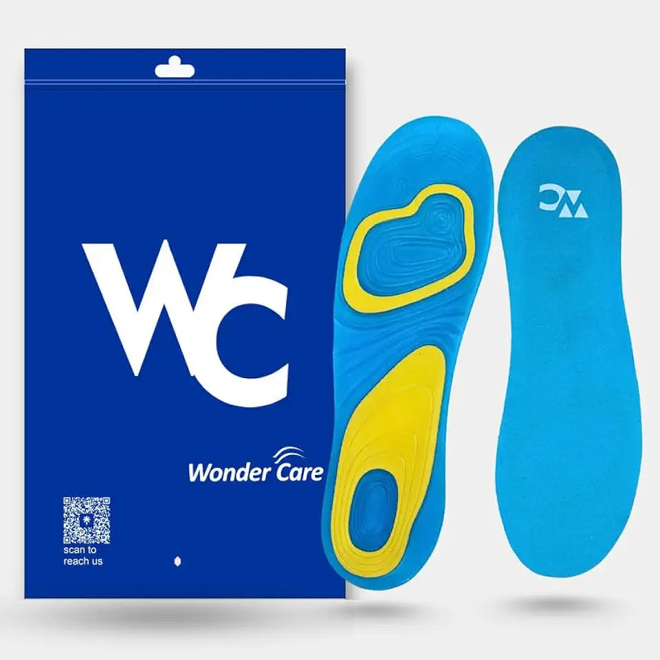Silicone Gel Shoe Insoles Arch Support Cushion Pair of 2 D111