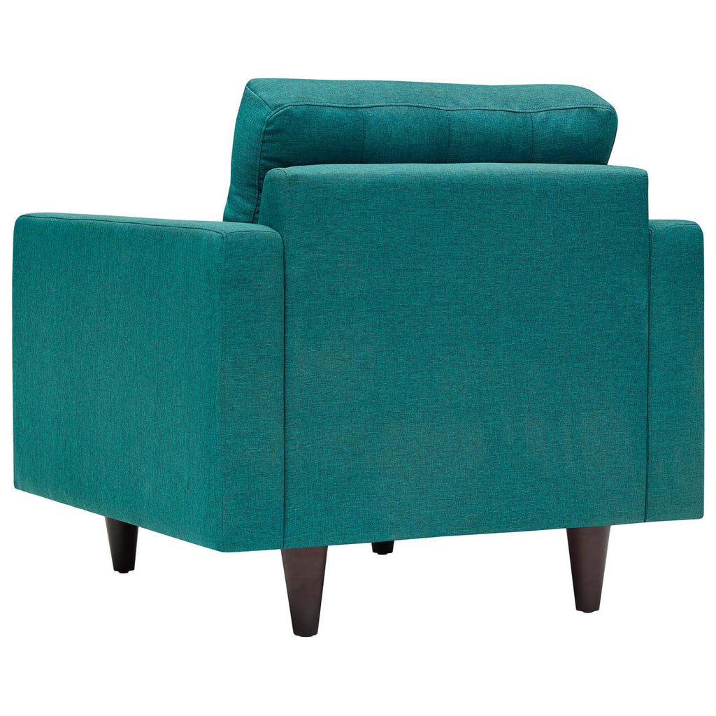 Fabric Aqua Blue Armchair and Sofa Set D442535