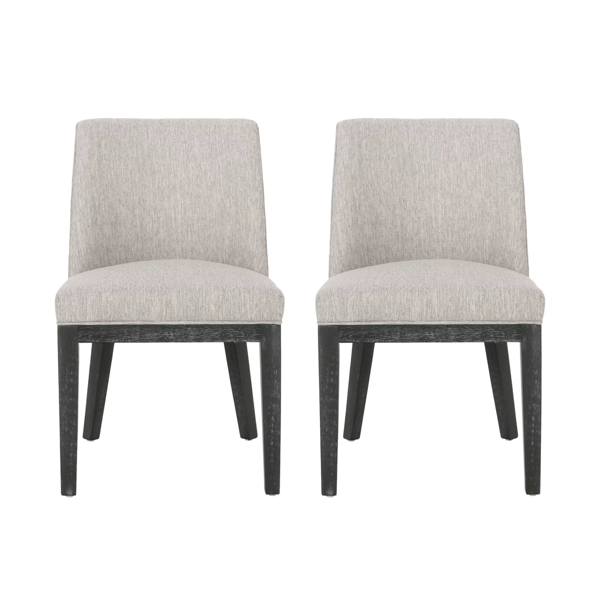 Fabric Upholstered Wood Dining Chairs, Set of 2 W51734
