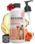 Wild Alaskan Salmon Oil for Dogs Skin and Coat 16oz Omega 3 Liquid Fish Oil Supplement Q4941