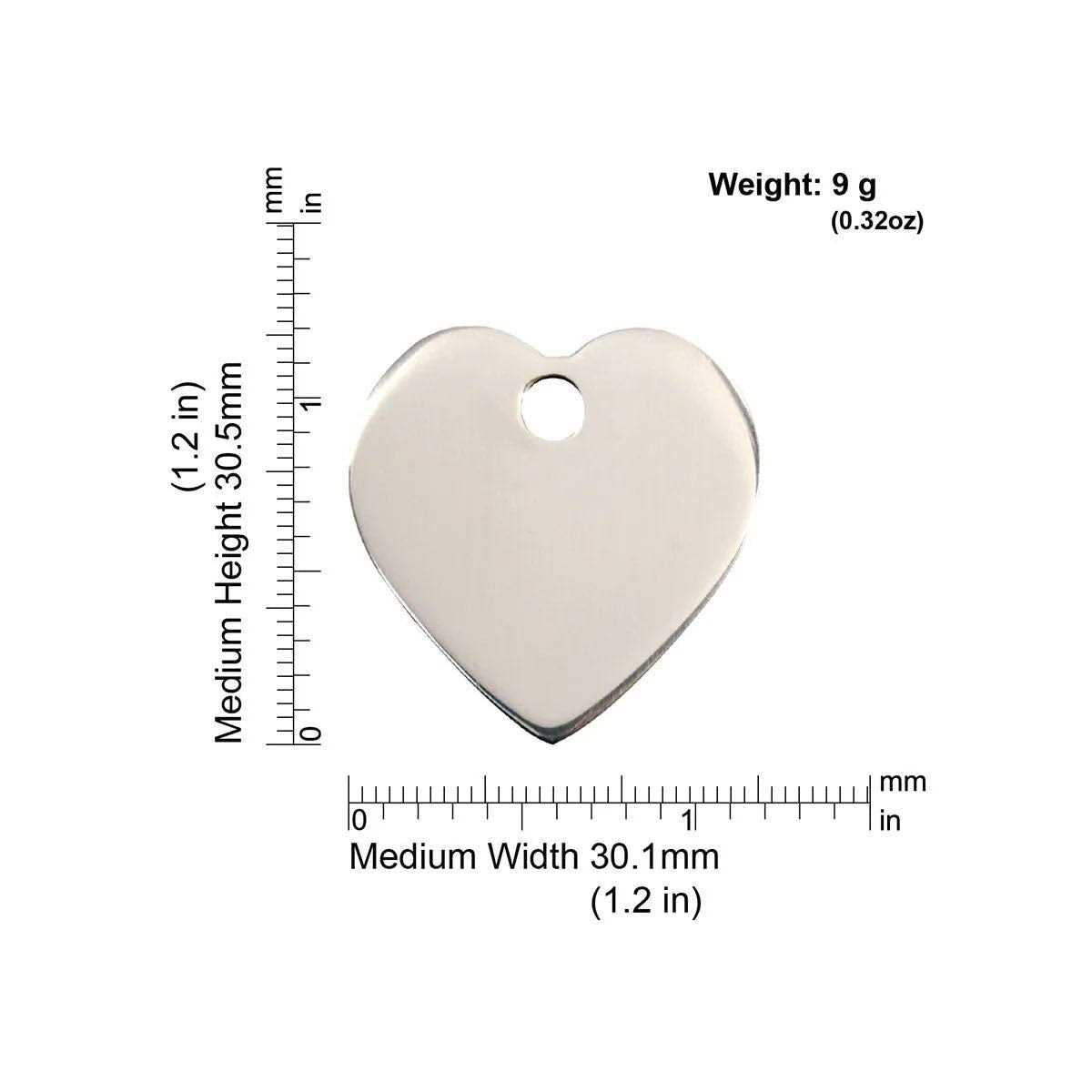 Heart Pet ID Dog Tags O7324