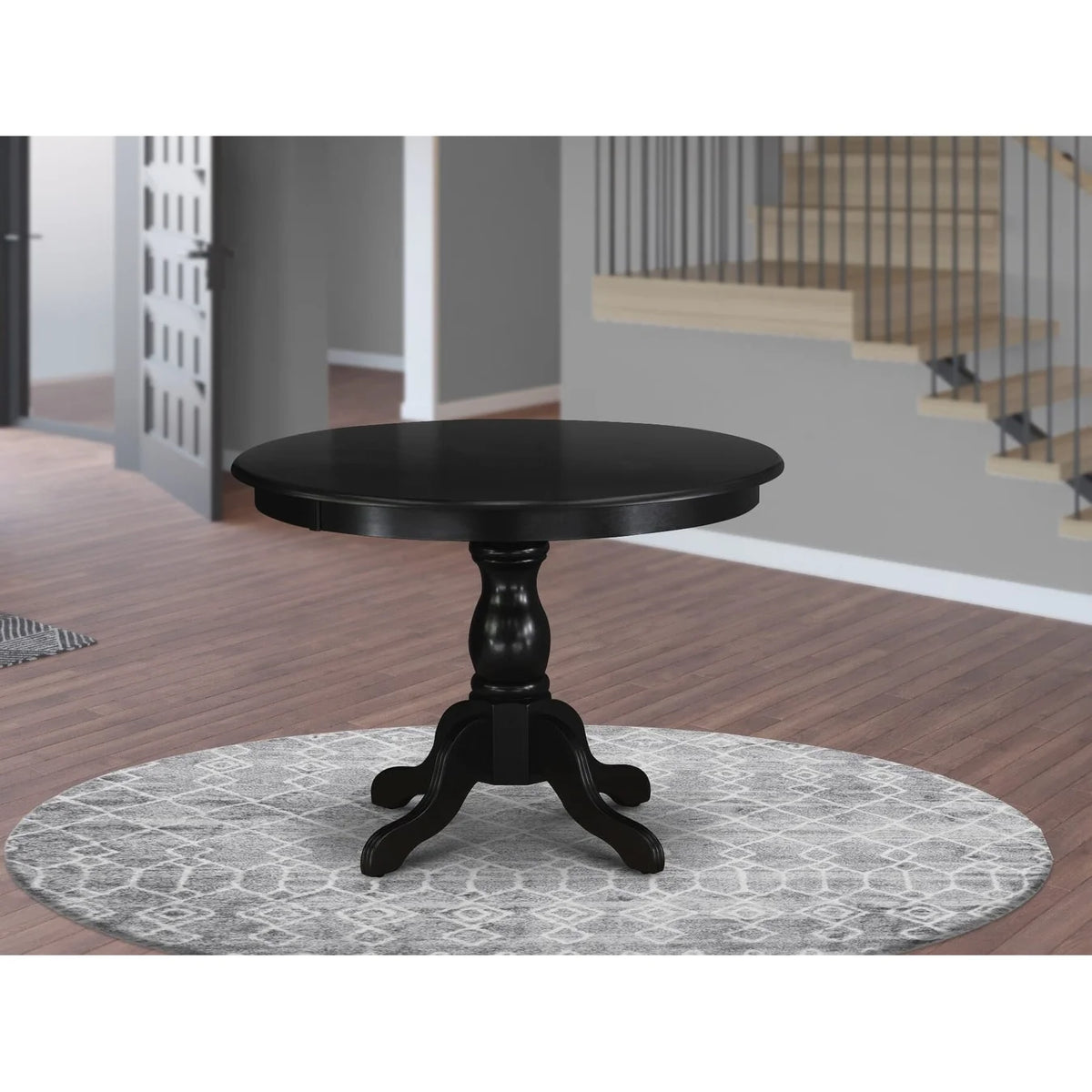 Mahogany Wood Dining Table with Pedestal Legs G722939