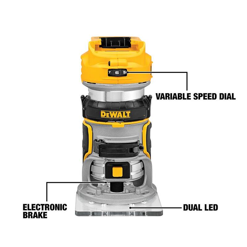 20V MAX Cordless Brushless Compact Router with Battery and Charger Z881